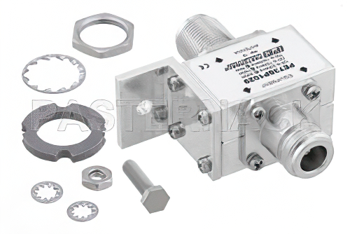 Type N F/F In/Out Bulkhead Coax RF Surge Protector, 125MHz - 1GHz, DC Block, 200W, 250uJ, 50kA, Blocking Cap and Gas Tube