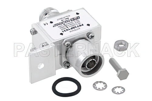 Type N M/F In/Out Bulkhead Coax RF Surge Protector, 125MHz - 1GHz, DC Block, 500W, 800uJ, 50kA, Blocking Cap and Gas Tube