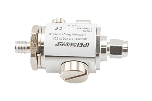 SMA F/M In/Out Bulkhead Coax RF Surge Protector, DC - 5.8GHz, DC Pass, 60 V Max., 10kA, Gas Discharge Tube, BiDirect