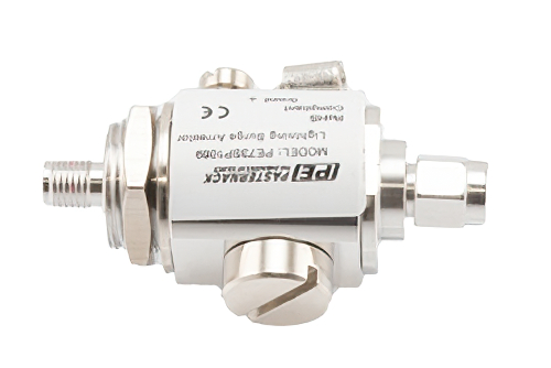 SMA F/M In/Out Bulkhead Coax RF Surge Protector, DC - 5.8GHz, DC Pass, 60 V Max., 10kA, Gas Discharge Tube, BiDirect