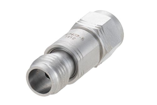 5 dB Fixed Attenuator, 1.85mm Male to 1.85mm Female Passivated Stainless Steel Body Rated to 1 Watt Up to 65 GHz