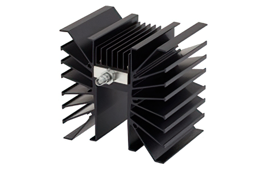 50 dB Fixed Attenuator, TNC Female To TNC Female Directional Black Aluminum Heatsink Body Rated To 300 Watts Up To 3 GHz