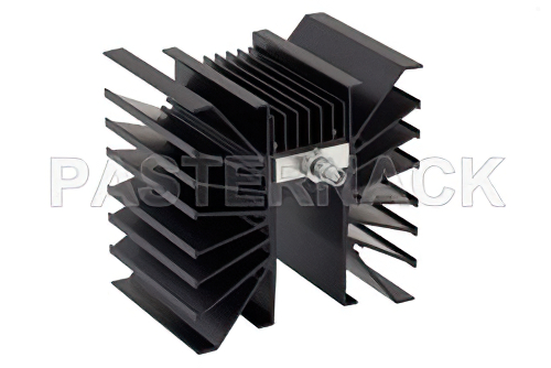 6 dB Fixed Attenuator, TNC Female To TNC Female Directional Black Aluminum Heatsink Body Rated To 300 Watts Up To 3 GHz