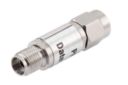 1 dB Fixed Attenuator, 2.92mm Male to 2.92mm Female Passivated Stainless Steel Body Rated to 0.5 Watts Up to 40 GHz