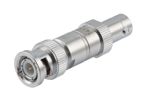 3dB 50ohm fixed attenuator BNC plug to BNC jack 4GHz rated 2 watt