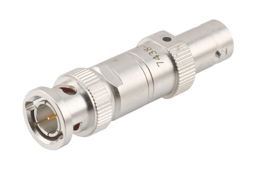10dB 75ohm fixed attenuator BNC plug to BNC jack 4GHz rated 2 watt