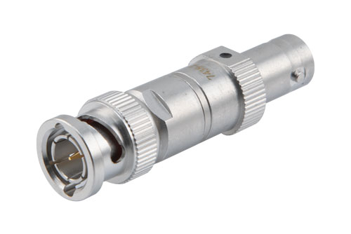 2dB 75ohm fixed attenuator BNC plug to BNC jack 4GHz rated 2 watt