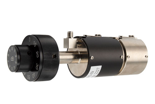 0 to 69dB Rotary Step Attenuator, SMA Female to SMA Female With 1 dB Step Rated to 2 Watts Up to 8GHz
