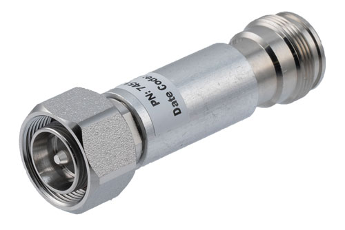 30 dB Fixed Attenuator, 4.3-10 Male to 4.3-10 Female Rated to 2 Watts Up to 6 GHz