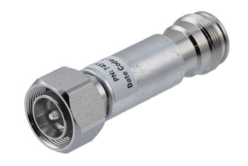 5 dB Fixed Attenuator, 4.3-10 Male to 4.3-10 Female Rated to 2 Watts Up to 6 GHz