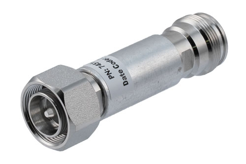 8 dB Fixed Attenuator, 4.3-10 Male to 4.3-10 Female Rated to 2 Watts Up to 6 GHz
