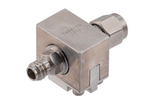 10 dB Fixed Attenuator, 1.0 mm Male to 1.0 mm Female Rated to 0.5 Watts Up to 110 GHz