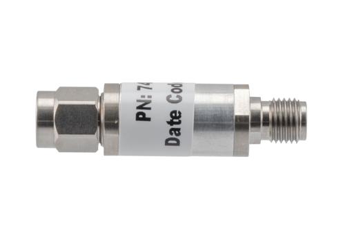 1 dB Fixed Attenuator, 3.5mm Male to 3.5mm Female Aluminum Body Rated to 2 Watts Up to 26.5 GHz