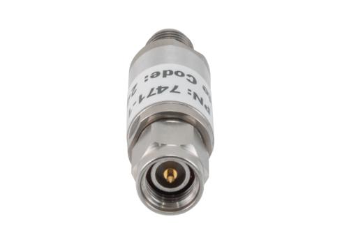 1 dB Fixed Attenuator, 3.5mm Male to 3.5mm Female Aluminum Body Rated to 2 Watts Up to 26.5 GHz