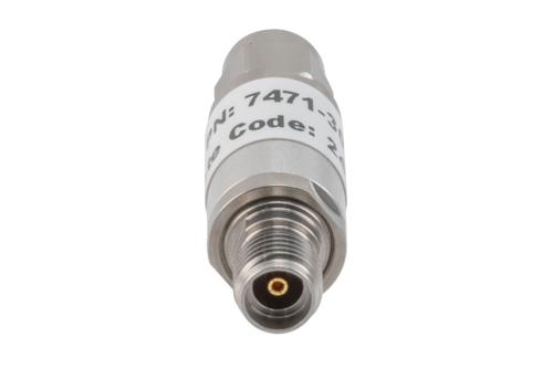 30 dB Fixed Attenuator, 3.5mm Male to 3.5mm Female Aluminum Body Rated to 2 Watts Up to 26.5 GHz