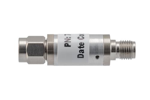 4 dB Fixed Attenuator, 3.5mm Male to 3.5mm Female Aluminum Body Rated to 2 Watts Up to 26.5 GHz