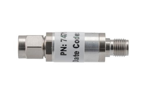 5 dB Fixed Attenuator, 3.5mm Male to 3.5mm Female Aluminum Body Rated to 2 Watts Up to 26.5 GHz