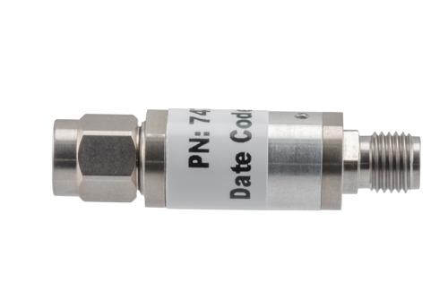 6 dB Fixed Attenuator, 3.5mm Male to 3.5mm Female Aluminum Body Rated to 2 Watts Up to 26.5 GHz