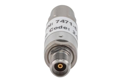 6 dB Fixed Attenuator, 3.5mm Male to 3.5mm Female Aluminum Body Rated to 2 Watts Up to 26.5 GHz