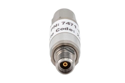 8 dB Fixed Attenuator, 3.5mm Male to 3.5mm Female Aluminum Body Rated to 2 Watts Up to 26.5 GHz