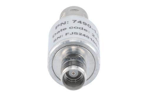 10 dB Fixed Attenuator, NEX10 Male to NEX10 Female Aluminum Body Rated to 5 Watts Up to 6 GHz
