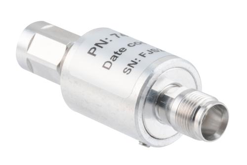 10 dB Fixed Attenuator, NEX10 Male to NEX10 Female Aluminum Body Rated to 5 Watts Up to 6 GHz