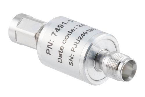 10 dB Fixed Attenuator, NEX10 Male to NEX10 Female Aluminum Body Rated to 10 Watts Up to 6 GHz