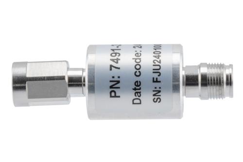 3 dB Fixed Attenuator, NEX10 Male to NEX10 Female Aluminum Body Rated to 10 Watts Up to 6 GHz
