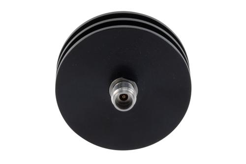 20 dB Fixed Attenuator, 2.4mm Male to 2.4mm Female Aluminum Body Rated to 5 Watts Up to 50 GHz