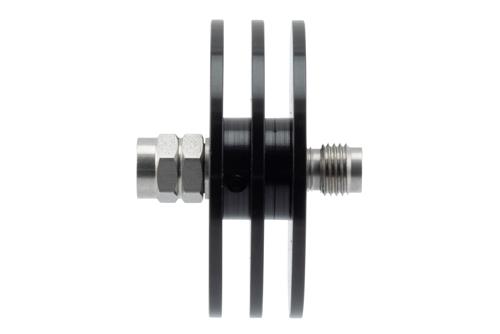 30 dB Fixed Attenuator, 2.4mm Male to 2.4mm Female Aluminum Body Rated to 5 Watts Up to 50 GHz