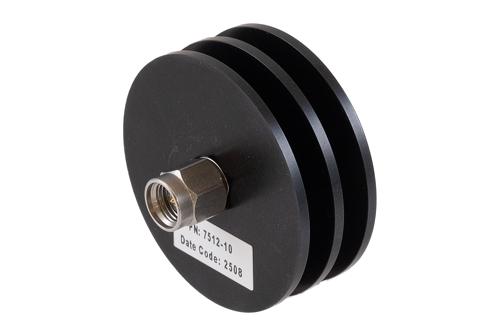 10 dB Fixed Attenuator, 2.92mm Male to 2.92mm Female Black Anodized Aluminum Body Rated to 5 Watts Up to 40 GHz