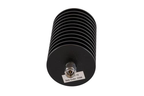 10 dB Fixed Attenuator, 2.92mm Male to 2.92mm Female Black Anodized Aluminum Body Rated to 20 Watts Up to 40 GHz