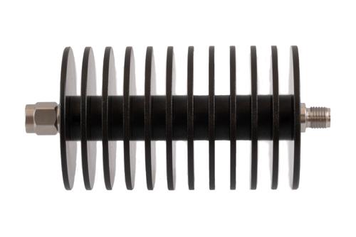 10 dB Fixed Attenuator, 2.92mm Male to 2.92mm Female Black Anodized Aluminum Body Rated to 20 Watts Up to 40 GHz