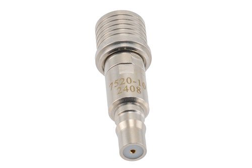 10 dB Fixed Attenuator, QMA Male to QMA Female Brass Tri-Metal Body Rated to 2 Watts Up to 6 GHz