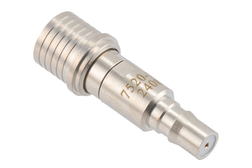 15 dB Fixed Attenuator, QMA Male to QMA Female Brass Tri-Metal Body Rated to 2 Watts Up to 6 GHz