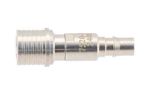 30 dB Fixed Attenuator, QMA Male to QMA Female Brass Tri-Metal Body Rated to 2 Watts Up to 6 GHz