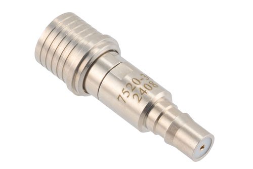 30 dB Fixed Attenuator, QMA Male to QMA Female Brass Tri-Metal Body Rated to 2 Watts Up to 6 GHz