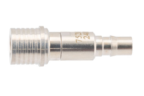 3 dB Fixed Attenuator, QMA Male to QMA Female Brass Tri-Metal Body Rated to 2 Watts Up to 6 GHz