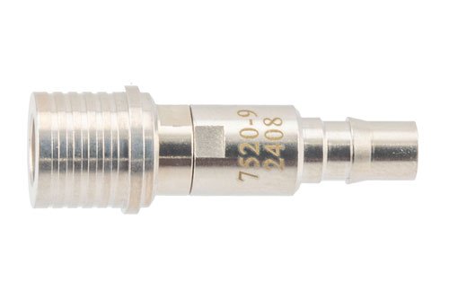 9 dB Fixed Attenuator, QMA Male to QMA Female Brass Tri-Metal Body Rated to 2 Watts Up to 6 GHz