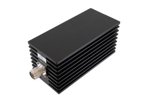 30 dB Fixed Attenuator, N Male to N Female Aluminum Black Anodized Body Rated to 200 Watts Up to 10 GHz
