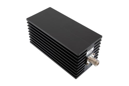 30 dB Fixed Attenuator, N Male to N Female Aluminum Black Anodized Body Rated to 200 Watts Up to 10 GHz
