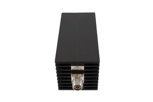40 dB Fixed Attenuator, N Male to N Female Aluminum Black Anodized Body Rated to 200 Watts Up to 10 GHz