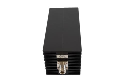 30 dB Fixed Attenuator, N Male to N Female Aluminum Black Anodized Body Rated to 250 Watts Up to 10 GHz