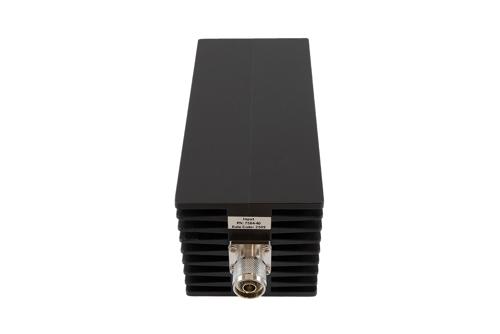 40 dB Fixed Attenuator, N Male to N Female Aluminum Black Anodized Body Rated to 250 Watts Up to 10 GHz