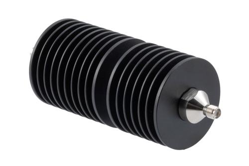 30dB RF fixed attenuator 50W, DC to 18GHz, SMA male to SMA female