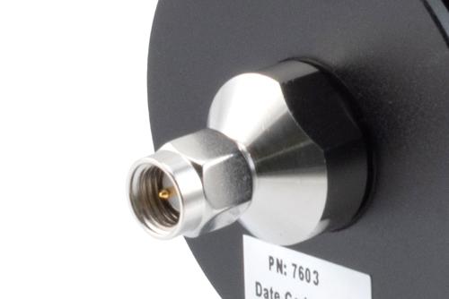 40dB RF fixed attenuator 50W, DC to 18GHz, SMA male to SMA female