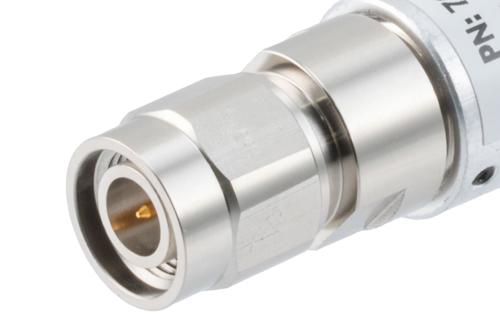 6dB RF fixed attenuator 2W, DC to 18GHz, TNC male to female, Brass