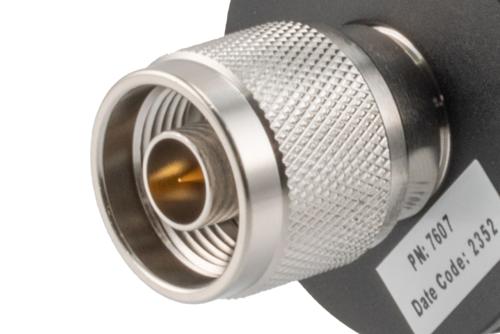 20dB RF fixed attenuator 10W, DC to 18GHz, N-type male to female