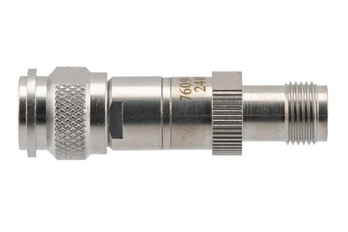 10 dB RF fixed attenuator 2W, DC to 3GHz, TNC Male to TNC Female, Brass