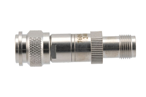 20 dB RF fixed attenuator 2W, DC to 3GHz, TNC Male to TNC Female, Brass